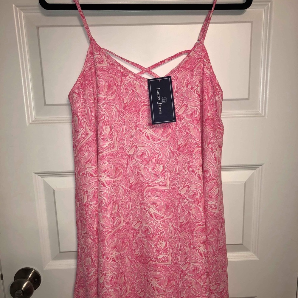LOLA SWING DRESS IN RUFFLE SOME FEATHERS BY LJ - Picture 3 of 4